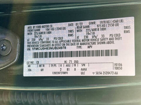 2022 Ford Escape SEL