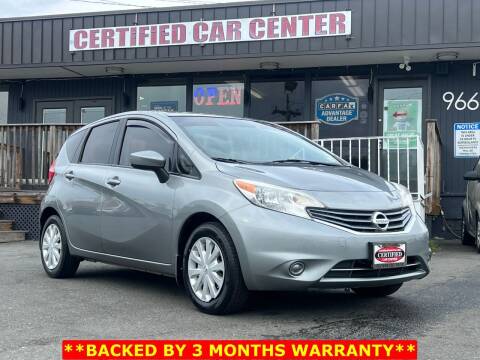 2015 Nissan Versa Note for sale at CERTIFIED CAR CENTER in Fairfax VA