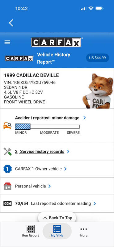 1999 Cadillac DeVille