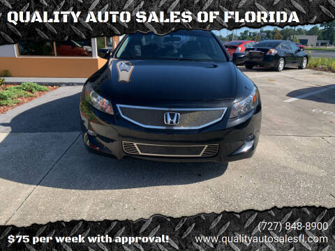 2009 Honda Accord for sale at QUALITY AUTO SALES OF FLORIDA in New Port Richey FL