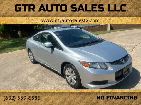 2012 Honda Civic for sale at GTR Auto Sales LLC in Haltom City TX