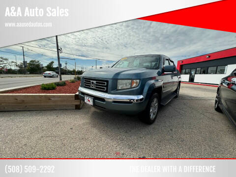 2006 Honda Ridgeline for sale at A&A Auto Sales in Fairhaven MA