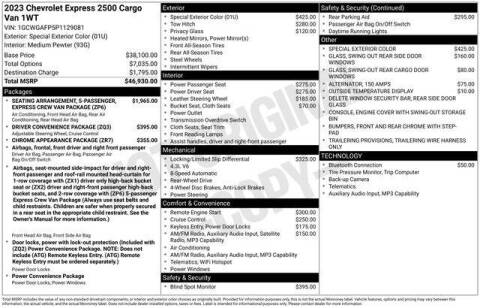 2023 Chevrolet Express 2500
