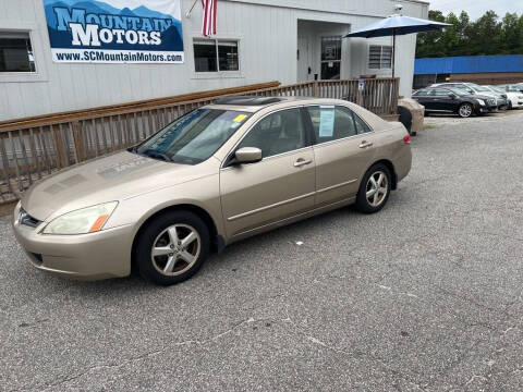 2003 Honda Accord for sale at Mountain Motors LLC in Spartanburg SC