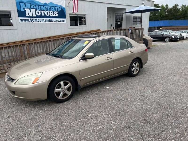 2003 Honda Accord for sale at Mountain Motors LLC in Spartanburg SC