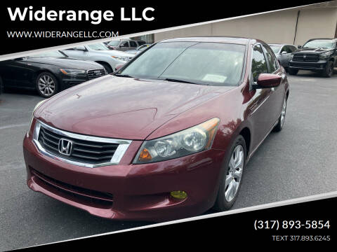 2008 Honda Accord for sale at Widerange LLC in Greenwood IN