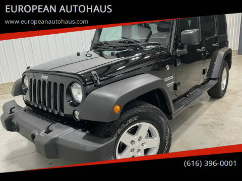 2016 Jeep Wrangler Unlimited for sale at EUROPEAN AUTOHAUS in Holland MI
