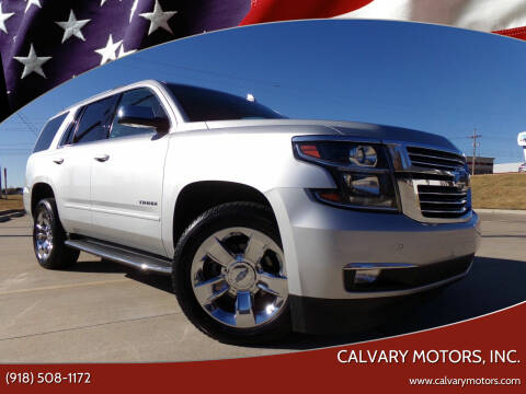 2017 Chevrolet Tahoe for sale at Calvary Motors, Inc. in Bixby OK