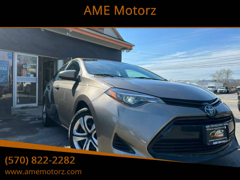 2019 Toyota Corolla for sale at AME Motorz in Wilkes Barre PA