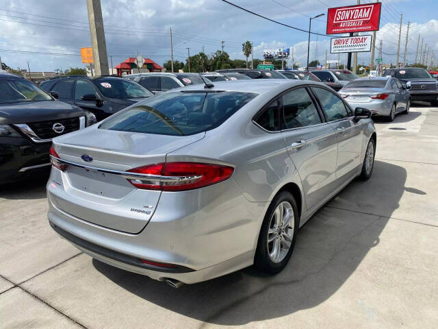 2018 Ford Fusion Hybrid for sale at Sonydam Auto Sales Orlando in Orlando, FL