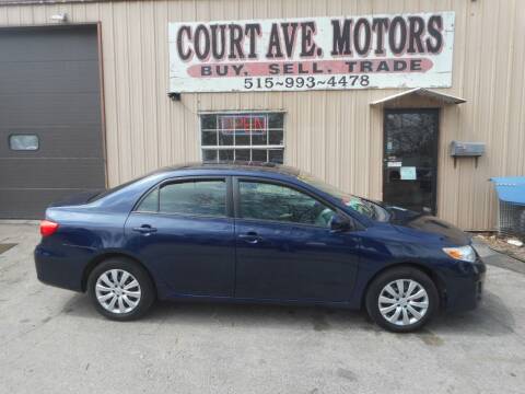 2012 Toyota Corolla for sale at Court Avenue Motors in Adel IA
