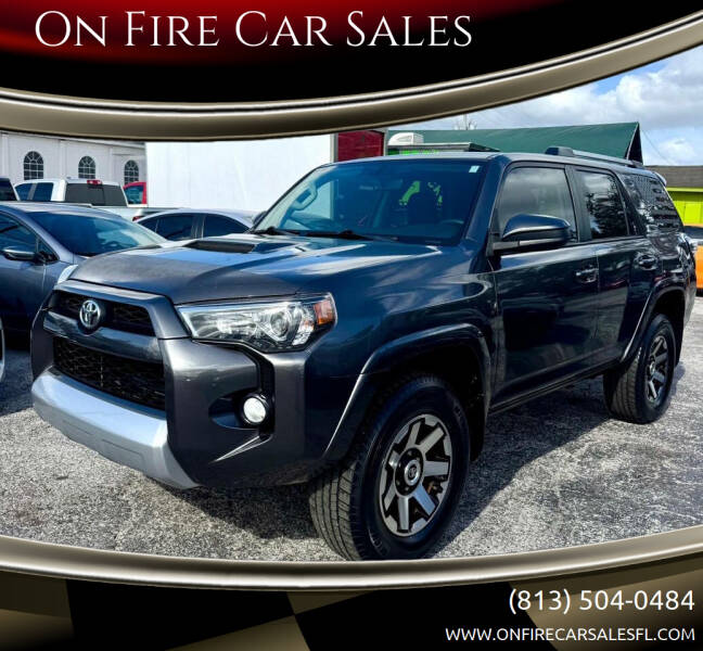 2018 Toyota 4Runner for sale at On Fire Car Sales in Tampa FL