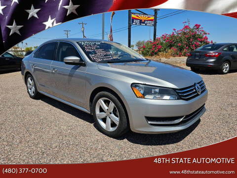 2013 Volkswagen Passat for sale at 48TH STATE AUTOMOTIVE in Mesa AZ
