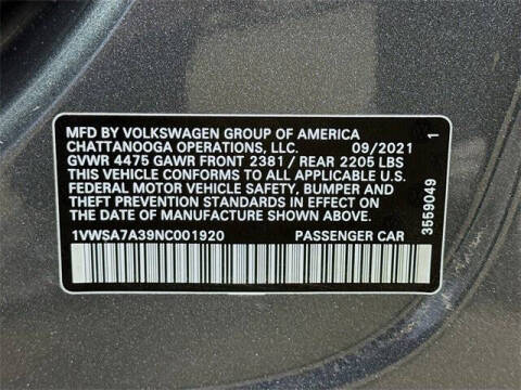 2022 Volkswagen Passat SE