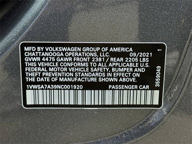 2022 Volkswagen Passat SE