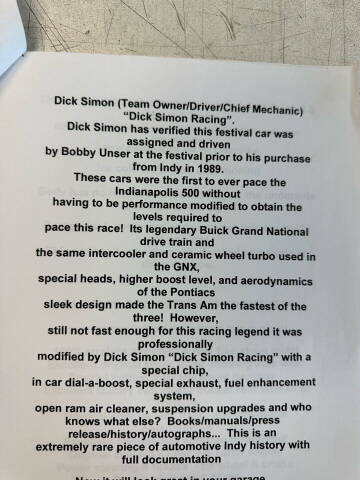 1989 Pontiac Firebird Trans Am GTA