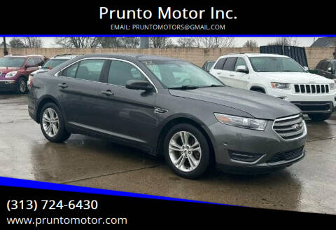 2015 Ford Taurus for sale at Prunto Motor Inc. in Dearborn MI