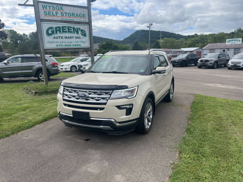 2018 Ford Explorer for sale at Greens Auto Mart Inc. in Towanda PA