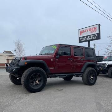 2010 Jeep Wrangler Unlimited for sale at Hayden Cars in Coeur D Alene ID