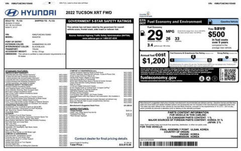 2022 Hyundai Tucson XRT