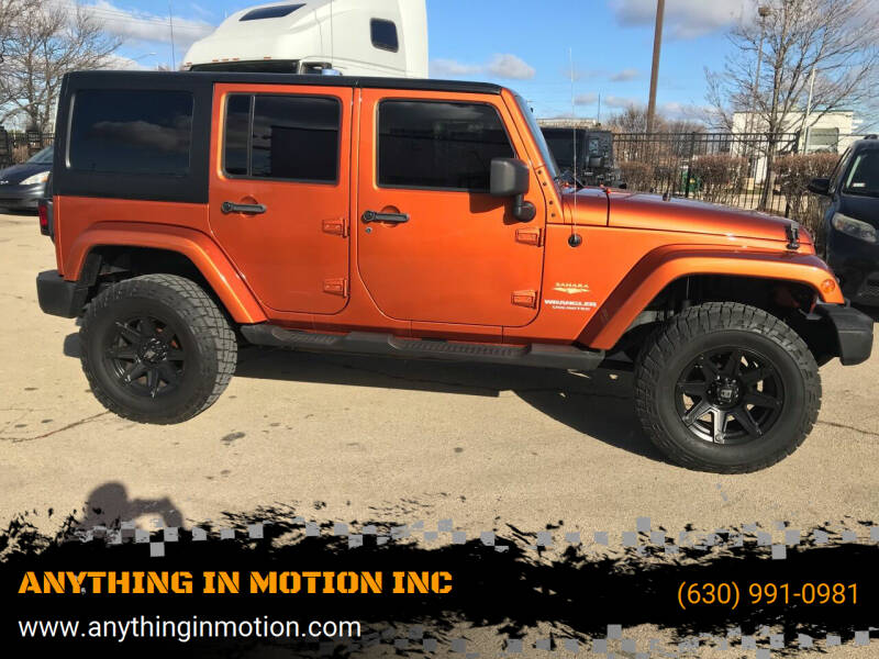 2011 Jeep Wrangler Unlimited for sale at ANYTHING IN MOTION INC in Bolingbrook IL