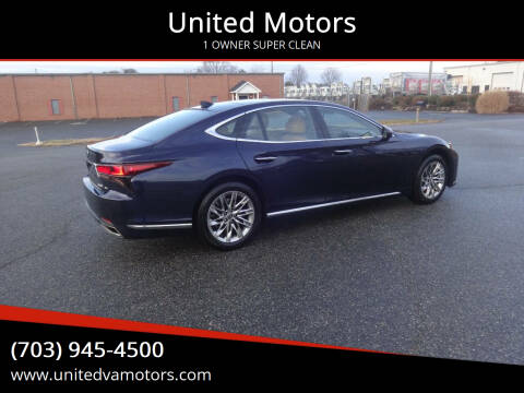 2021 Lexus LS 500 for sale at United Motors in Fredericksburg VA