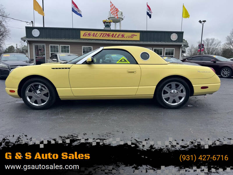 2002 Ford Thunderbird for sale at G & S Auto Sales in Ardmore TN
