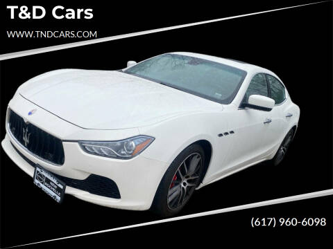 2015 Maserati Ghibli for sale at T&D Cars in Holbrook MA