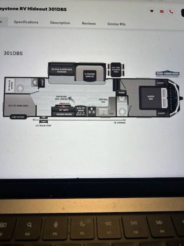2021 Keystone RV RV HIDEOUT 301DBS