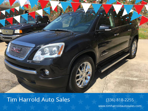 2008 GMC Acadia for sale at Tim Harrold Auto Sales in Wilkesboro NC