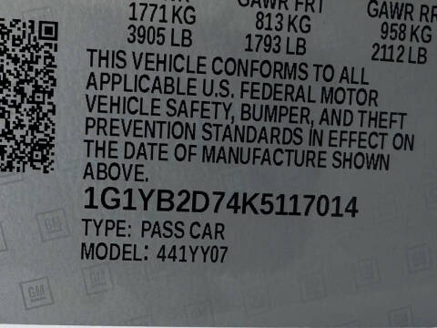 2019 Chevrolet Corvette Stingray