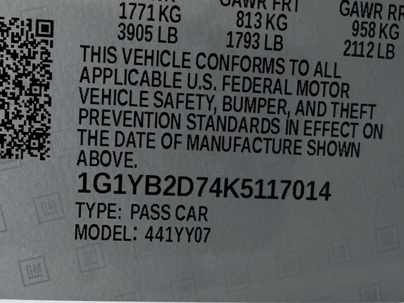 2019 Chevrolet Corvette Stingray