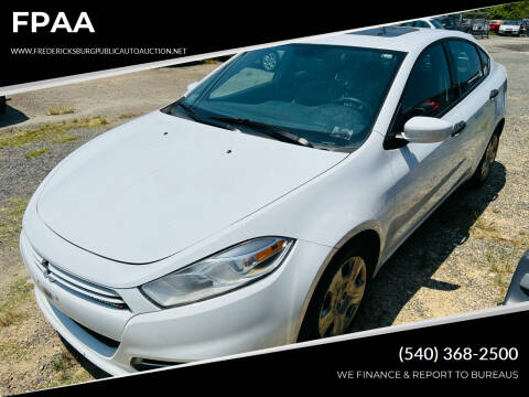 2013 Dodge Dart for sale at FPAA in Fredericksburg VA