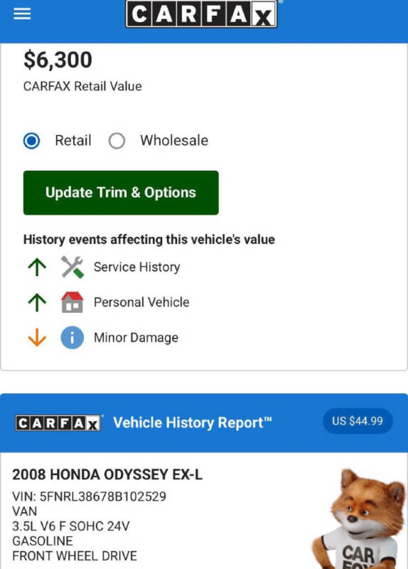 2008 Honda Odyssey EX-L