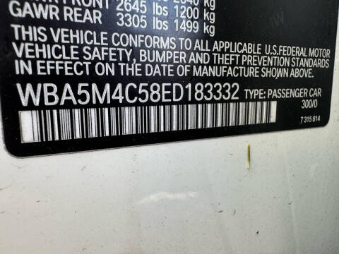 2014 BMW 5 Series 535i xDrive Gran Turismo