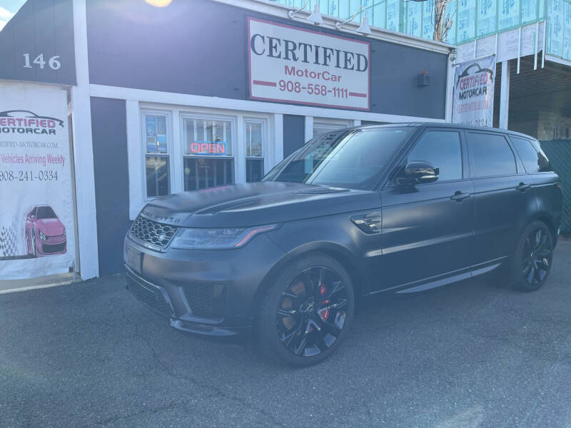 2020 Land Rover Range Rover Sport for sale at CERTIFIED MOTORCAR LLC in Roselle Park NJ