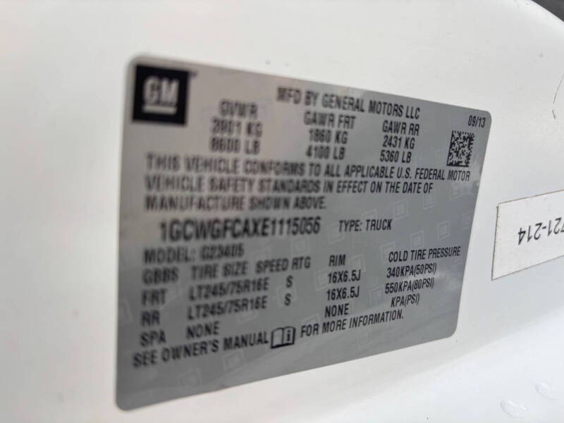 2014 Chevrolet Express 2500 Cargo Van