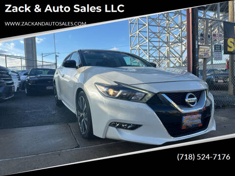 2016 Nissan Maxima for sale at Zack & Auto Sales LLC in Staten Island NY