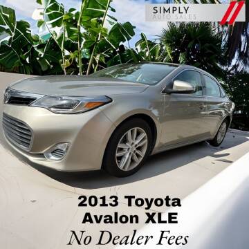 2013 Toyota Avalon for sale at Simply Auto Sales in Palm Beach Gardens FL