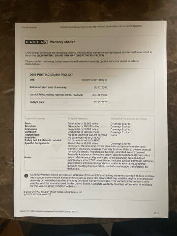 2008 Pontiac Grand Prix GXP