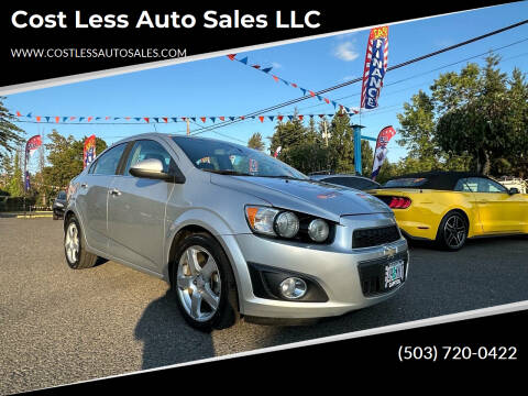 2016 Chevrolet Sonic for sale at Cost Less Auto Sales LLC in Portland OR