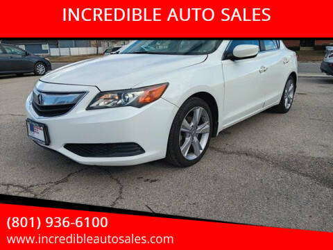 2015 Acura ILX for sale at INCREDIBLE AUTO SALES in Bountiful UT