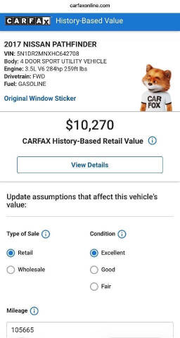 2017 Nissan Pathfinder SL