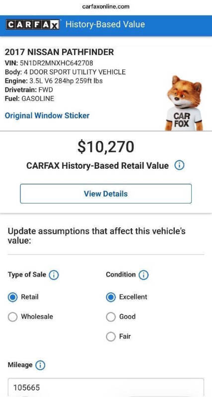 2017 Nissan Pathfinder SL