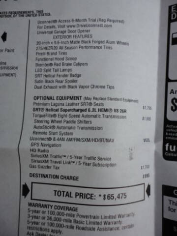 2015 Dodge Challenger SRT Hellcat