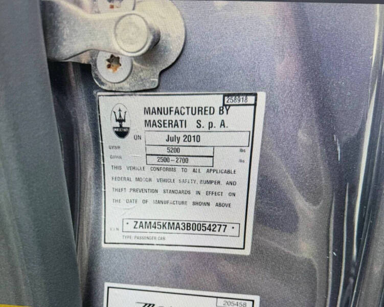 2011 Maserati GranTurismo