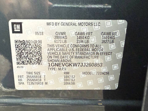 2018 Chevrolet Traverse LT Cloth