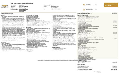 2017 Chevrolet Silverado 1500 Custom