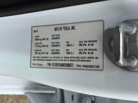 2019 Tesla Model 3 Standard Range Plus
