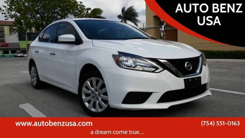 2016 Nissan Sentra for sale at AUTO BENZ USA in Fort Lauderdale FL